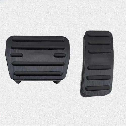 Miniatura 46 de Great-luck Fundas de pedal de acelerador de gas de aleación de aluminio, antideslizantes, sin perforación, kit de accesorios de 2 piezas/juego Rojo