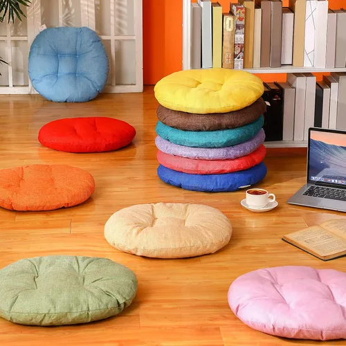 Miniatura 3 de Fumete 12 piezas de 16 pulgadas de cojines de piso redondos para niños y bebés, asientos flexibles para salón de clases, almohadas de piso