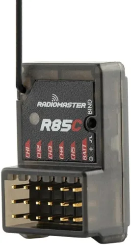 Miniatura 2 de RadioMaster ER85C 5CH 2.4GHz D8/D16/SFHSS Compatible Receptor Antena Externa - Receptor RadioMaster RC (HELIDIRECT)