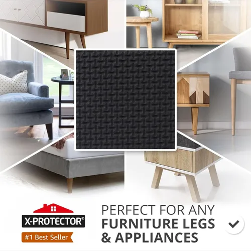 Miniatura 2 de Almohadillas Antideslizantes para Muebles 8 piezas 1 1/2" X-Protector - ¡Agarres Premium para Muebles! Patas de Goma Autoadhesivas para Muebles