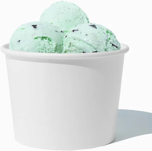 Miniatura 11 de UNIQ 16 oz 1000 Pack Cowbunga Cow Print Ice Cream Cups Disposable Leak Resistant Paper Dessert Cups for Frozen Yogurt, Gelato, Soup & Hot Foods