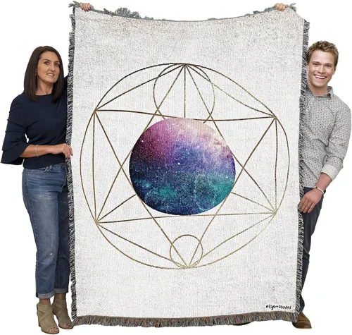 Miniatura 15 de Pure Country Weavers Kyra Brown - Manta de atardecer de los 70 – Abstact Art – Manta para regalo tejida de algodón – Fabricado en los Estados Unidos