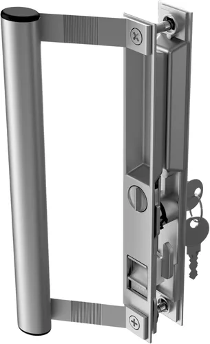 Miniatura 15 de Juego de manijas para puerta de vidrio deslizante, 6-5/8", negro - Reemplazo de manija de puerta de patio Gruesa para ambas puertas correderas