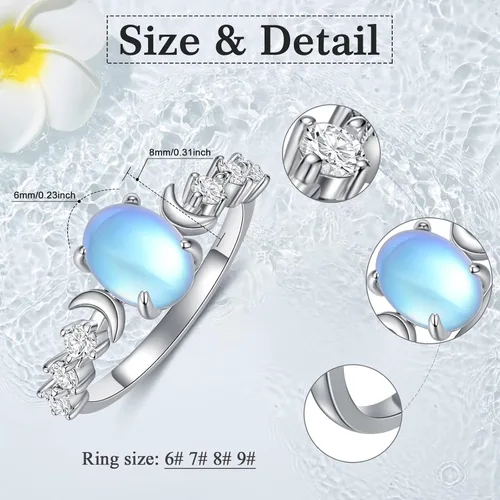 Miniatura 5 de Anillo de nudo de brujas de plata de ley 925, anillo de nudo celta de abulón, joyería wiccana, joyería irlandesa, regalos para mujeres y niñas