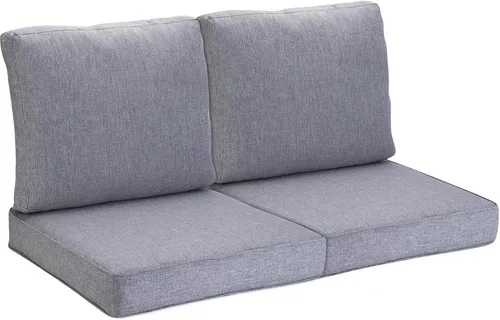 Miniatura 8 de JMGBird Cojín de Almohada Copetudo para Exterior, Juego de Cojín Profundo para Silla de Asiento al Aire Libre de 22"x22" Cojines de Patio