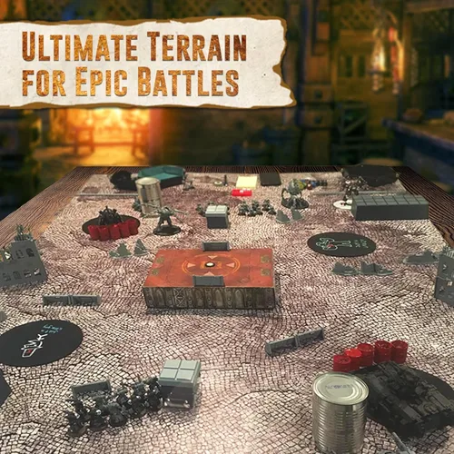 Miniatura 4 de Wargaming - Alfombrilla de batalla, 48 x 72 pulgadas, terreno para Warhammer 40K, Dungeons and Dragons, RPG de mesa, miniaturas