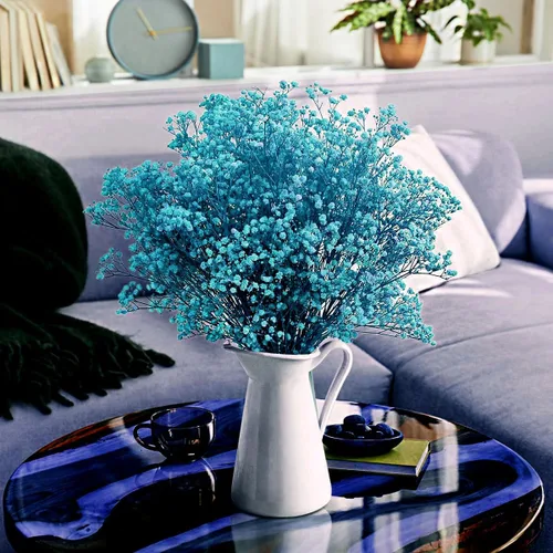 Miniatura 3 de Flores secas para el aliento del bebé, flores naturales secas de 17 pulgadas, a granel con 3000 brotes, gypsophila seca real para bodas, fiestas