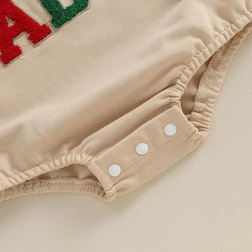 Miniatura 4 de Kupretty Ropa de otoño e invierno para bebé recién nacido, sudadera con bordado de Papá Noel, mameluco de Navidad con burbujas