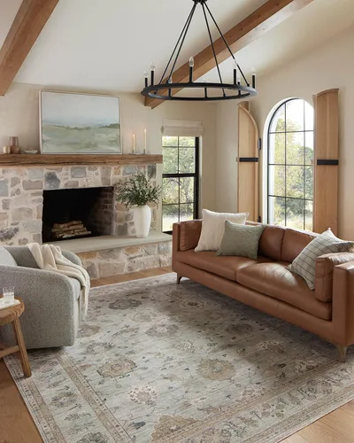 Miniatura 10 de Loloi Magnolia Home de Joanna Gaines Millie Collection MIE-05 Piedra/Natural 2 pies y 7 pulgadas x 12 pies, 0.25 pulgadas de altura de la pila
