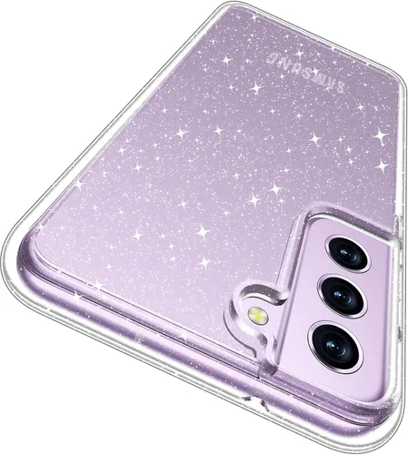 Miniatura 7 de Rayboen Funda para Samsung Galaxy S21 FE 5G con 2 protectores de pantalla suaves, diseño híbrido transparente, a prueba de golpes, delgada