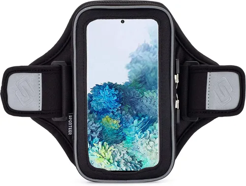Miniatura 2 de Sporteer Velocity V7 - Brazalete para teléfonos estándar y pequeños, funda ajustada para iPhone 17, 16, 15 Pro (no Max), Galaxy S26, S25, Pixel 10