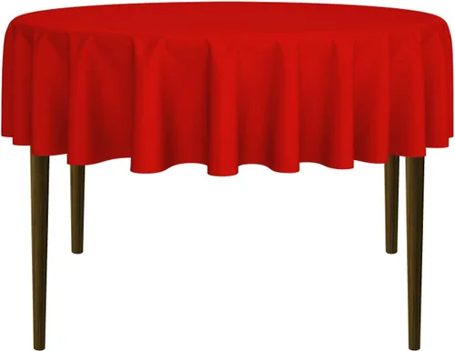 Miniatura 46 de Lann's Linens - 10 manteles redondos de tela de poliéster para bodas/banquetes/restaurantes (varios colores y tamaños)