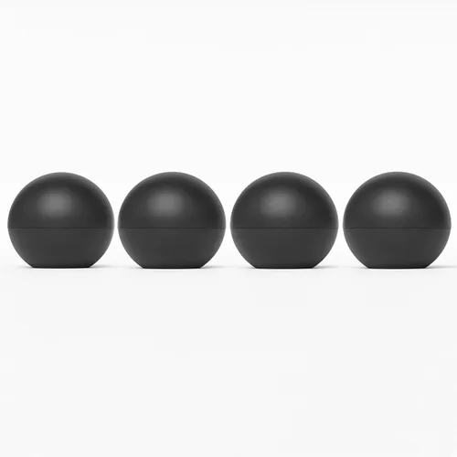 Miniatura 7 de Moldes redondos para cubitos de hielo – Máquina grande para hacer bolas de hielo de whisky Molde de esfera de silicona sin BPA para cócteles Negro