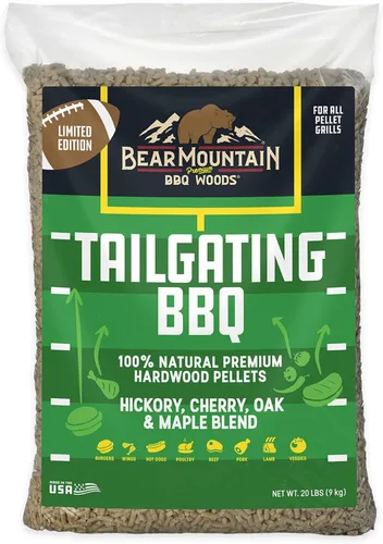 Miniatura 16 de Bear Mountain BBQ Premium Wood Butcher's Blend - Gránulos para ahumar, mezcla de pellets de madera dura totalmente natural para asar al aire libre