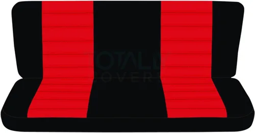 Miniatura 23 de Totally Covers Compatible con fundas de asiento de camión de dos tonos Ford F-150 Super Cab 1997-2003 (banco dividido trasero 40/60): negro y azul