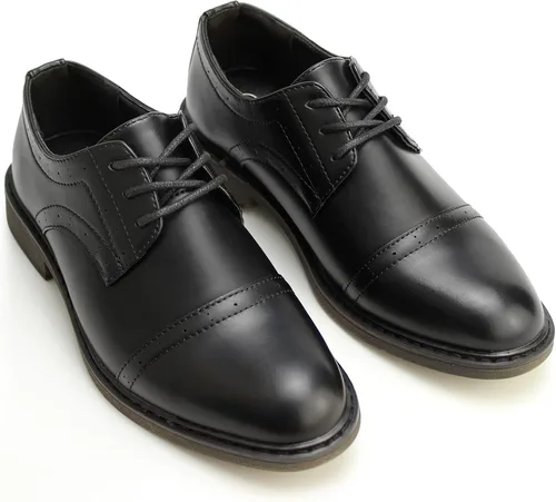 Miniatura 3 de Hawkwell Zapatos de vestir para niños con punta de ala clásicos y formales (niños pequeñosniños grandesjóvenes), 0 Little Kid