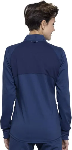 Miniatura 5 de Cherokee WW301 - Chaqueta de ropa quirúrgica para mujer, con cremallera frontal, alta y baja