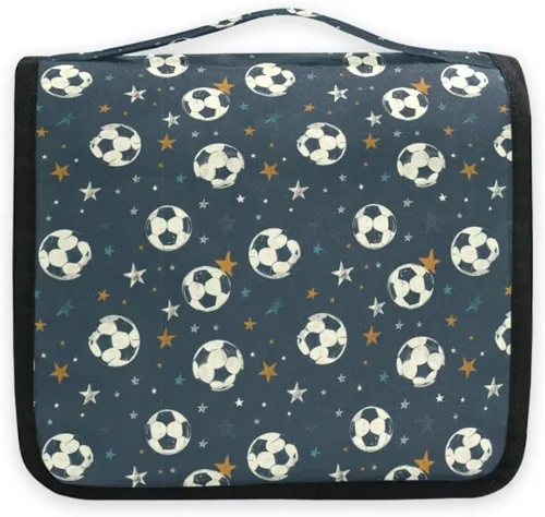 Miniatura 2 de Neceser colgante de viaje -326 - Kit de fútbol para maquillaje, organizador de cosméticos para hombres y mujeres