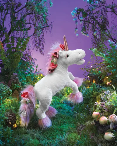 Miniatura 5 de Folkmanis Unicornio, blanco, rosa