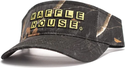 Realtree Visera con logotipo bordado de casa de gofres de camuflaje de color Parte trasera de velcro ajustable Edición limitada para hombres y