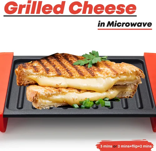 Miniatura 2 de Maconee Sandwichera para microondas Máquina de queso para parrilla de microondas Utensilios de cocina para tostadora de microondas Prensa