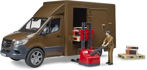 Miniatura 3 de Bruder 02678 MB Sprinter UPS con conductor y accesorios