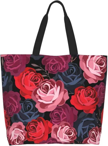 Miniatura 14 de Divertida bolsa de mano con tema de perro para mujer, lindo estampado de hueso de pata, reutilizable, para playa, compras, regalos casuales de viaje
