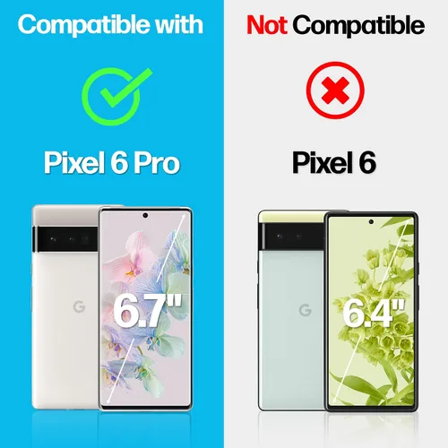Miniatura 3 de Power Theory Protector de pantalla para Google Pixel 6 PRO [2 unidades] [no de vidrio] compatible con fundas, cubierta completa, película flexible