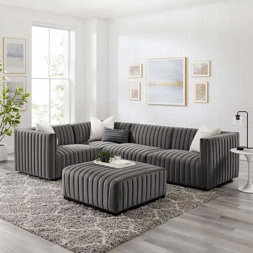 Miniatura 70 de Modway Conjure Seccional, Oro Negro