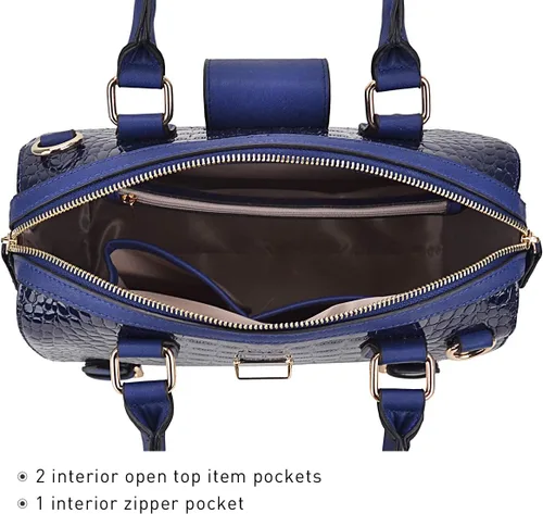 Miniatura 6 de Dasein - Bolso de mano para mujer, diseño de barril, cuero vegano, bolso de hombro, con asa superior, a la moda, bolso de trabajo