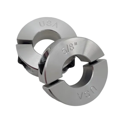 Miniatura 6 de Diámetro de orificio de 0.50 pulgadas - Abrazadera del collar de eje de dos piezas - Aluminio 2024 (paquete de 4)