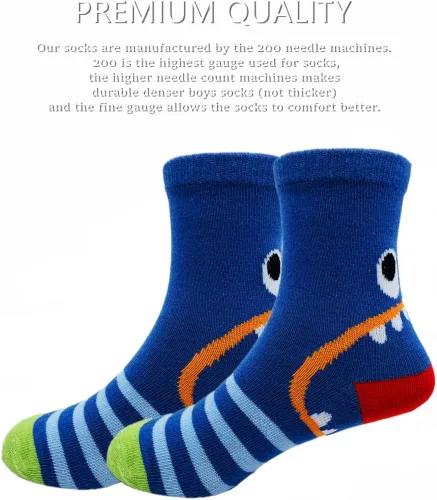 Miniatura 4 de Calcetines deportivos para niños, diseño de dinosaurios, 10 pares