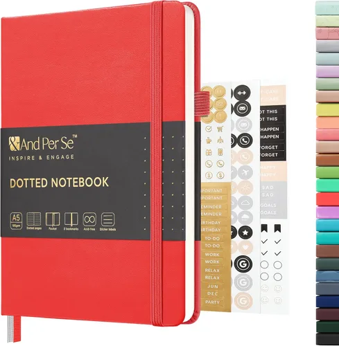 Miniatura 97 de &And Per Se - Cuaderno en blanco, 160 páginas, 5.7 x 8 pulgadas, cuaderno de rayas estrechas con papel grueso para escribir, cuaderno de tapa dura