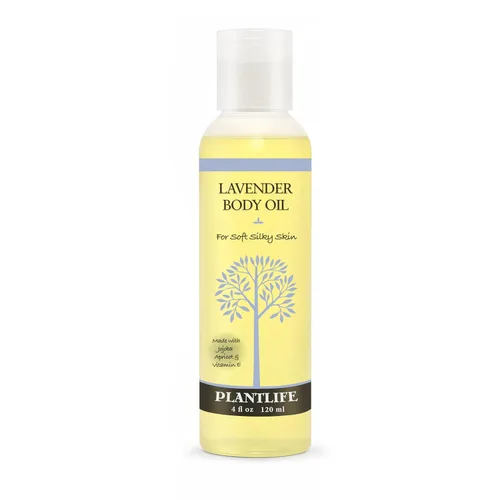 Plantlife Aceite corporal de lavanda, aceite corporal natural hidratante para todo tipo de piel, nutre la piel seca y la hace sentir suave y sedosa