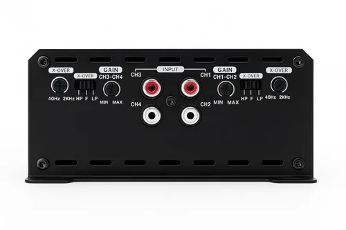 Miniatura 3 de Soundfy Amplificador de Audio Digital para Automóvil de 4 Canales, Amplificador Compacto Multicanal Clase D con Crossover y Fuente de Alimentación