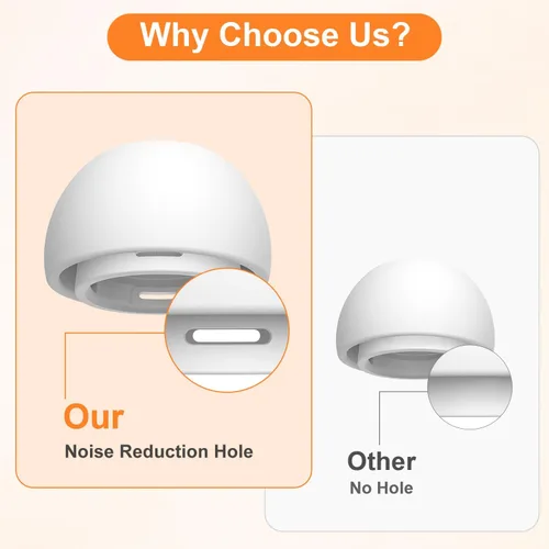 Miniatura 3 de Juego de 4 pares de almohadillas Link Dream para Airpod Pro de repuesto y limpiador de bolígrafos para AirPods Pro/AirPods Pro 2 de silicona (AC04-S)