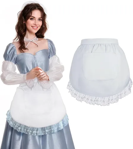 TopTie Delantal de cintura con bolsillo, lindo delantal navideño para mujer, ideal para cocinar jardinería