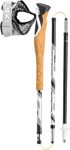 Miniatura 4 de LEKI Cross Trail FX.One Superlite - Bastones de senderismo ligeros de carbono plegables para senderismo y correr por senderos