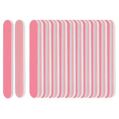Miniatura 2 de ForPro Professional Collection Mini tabla de espuma, lima de uñas de doble cara, grano 280/400, 3.5 pulgadas de largo x .5 pulgadas de ancho, rosa