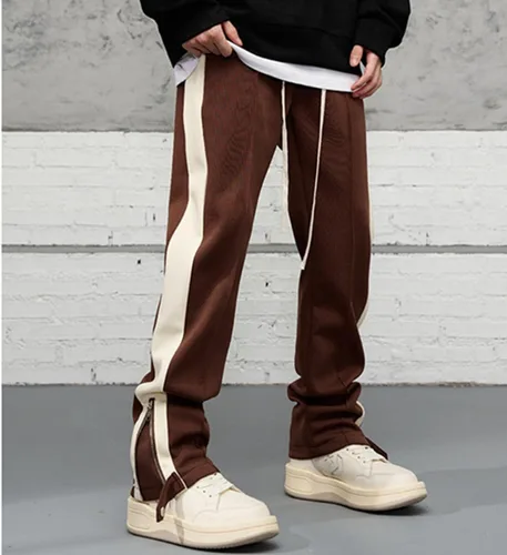 Miniatura 34 de Pantalones deportivos de gamuza sintética para mujer, pantalones de baile acampanados para hombre