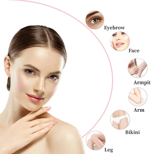 Miniatura 2 de Cabezales de repuesto para removedor de vello facial para cabezales de repuesto impecables Gen 2 adecuados para acabado táctil, herramienta de 6