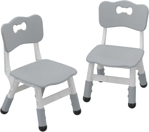 GAOMON Silla para Niños, Silla Infantil Ajustable en 3 Niveles de Altura, Sillas de Plástico para Niños y Niñas de 2 a 6 Años, Adecuada para Uso en