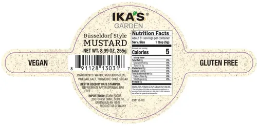 Miniatura 2 de Ika's Garden Mostaza estilo Düsseldorf – Mostaza alemana suave y picante en taza de cerveza reutilizable, 8.99 oz – Tarro sin BPA, producto