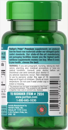 Miniatura 2 de Puritans Pride Ginkgo Biloba Extracto estandarizado de 60 mg comprimidos, 120