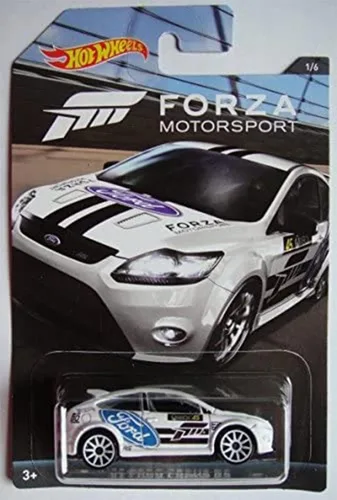Hot Wheels Forza Motorsport Serie color blanco '09 ford focus RS 1/6