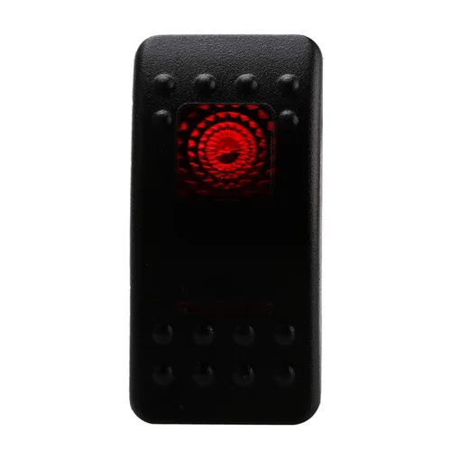 Miniatura 9 de Amarine Made Interruptor basculante impermeable de 12V 20 Amp On-Off-On 2 posiciones para barco marino DPDT 7 Pin con 2 lámparas LED (rojo)