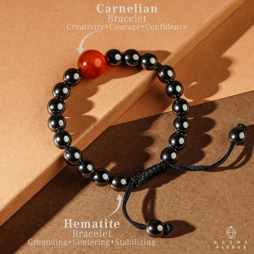 Miniatura 87 de Pulseras de cristal curativo para mujeres y hombres, espiritual, energía positiva y equilibrio, pulseras de cuentas de cristal natural hechas a mano
