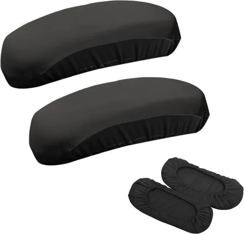 Miniatura 2 de Kakalote Fundas para reposabrazos de silla de oficina, 1 par, elásticas para silla de computadora, fundas elásticas para sillas de escritorio