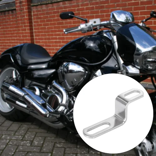 Miniatura 2 de Motoforti 20mm 30mm 0.8" 1.18" Soporte de tubo de escape de motocicleta en forma de Z, abrazadera de montaje de silenciador, acero inoxidable tono