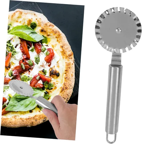 Miniatura 3 de KICHOUSE 2 piezas de acero inoxidable para repostería, ravioles de pizza para el hogar y la cocina, herramienta de corte comercial para pizza, pasta